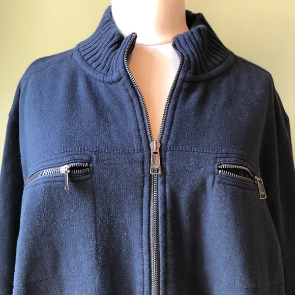 Calvin Klein Men’s Blue Zipper Sweater Jacket - Size XL - Picture 2 of 8